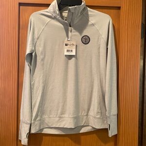 Salt Life Women’s Quarter Zip SLX Light Gray Long Sleeve Shirt NWT Size S